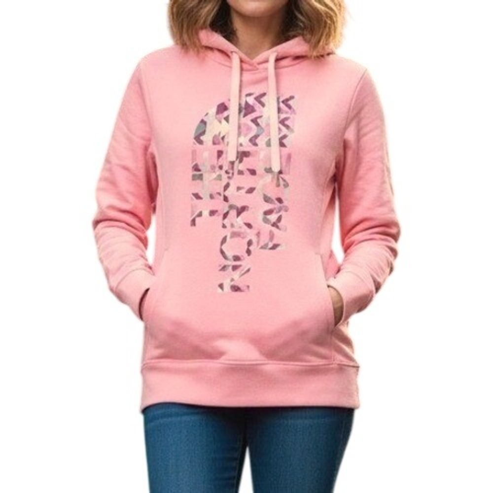 The North Face Womens Medium Hoodie Aztec Logo Pullover Southwestern Spellout